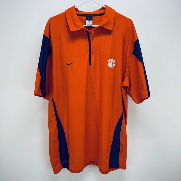 Nike Other - Nike Shirt Size XL Men’s Clemson University Polo Prep Rugby Authentic Coach